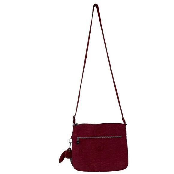 Kipling HB7432 Jaime Crossbody Shoulder Bag Purse Polyamide Wine - Picture 10 of 10